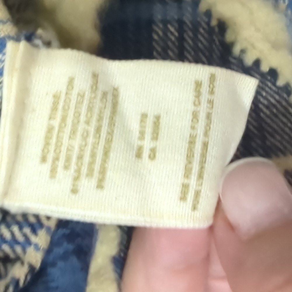 Free People Blue and Cream Plaid Wool Top - Picture 8 of 8
